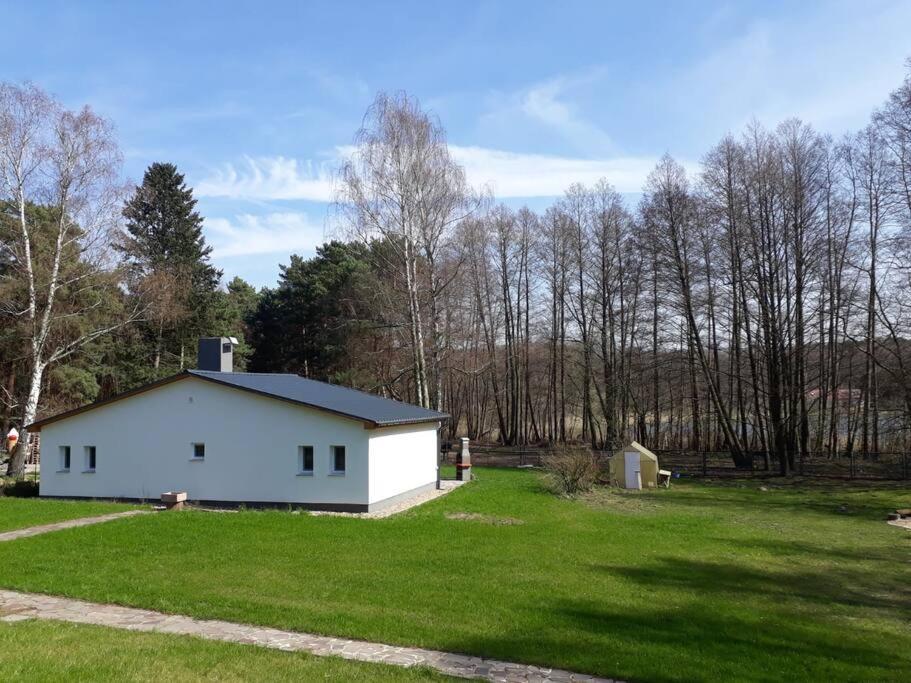 Haus Wilma Gruene Idylle Im Wald Direkt Am See ヴェンディッシュ・リーツ エクステリア 写真